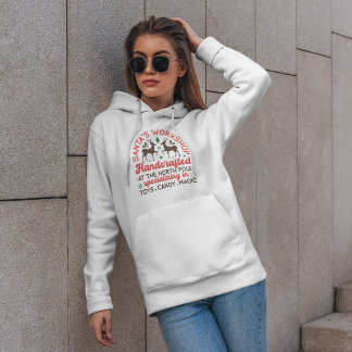Sudadera Navidades festivos del taller de Santa María