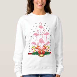 Sudadera navidades festivos Holiday Flamingo