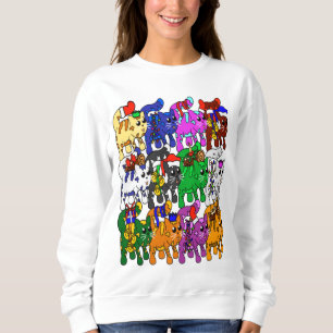 Sudadera Navidades festivos Jolly Meowy gatos