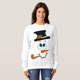 Sudadera Navidades festivos snowman face sweatshirt