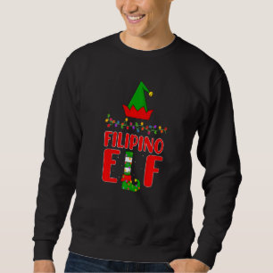 Sudadera Navidades filipinos de iluminación familiar de par