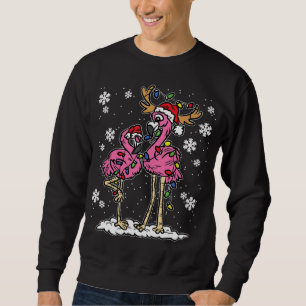 Sudadera Navidades Flamingo Encenden Ré Cutáneo Santa Hat P