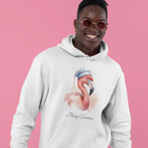 Sudadera Navidades Flamingo, personalizable