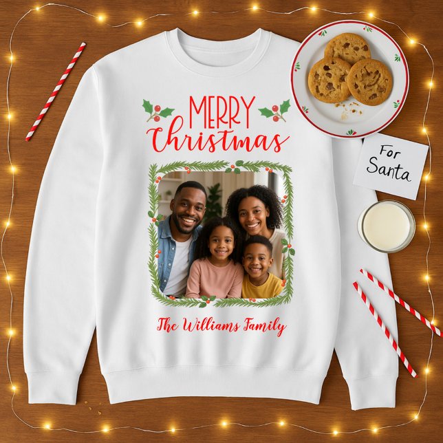 Sudadera Navidades fotográficos de la familia Merry y Brigh (Subido por el creador)