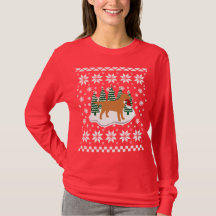 Navidades Fox Red Labrador Evergreen Snowflakes