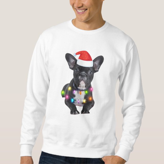 Sudadera navidades franceses regalos para amantes del bulld (Anverso)