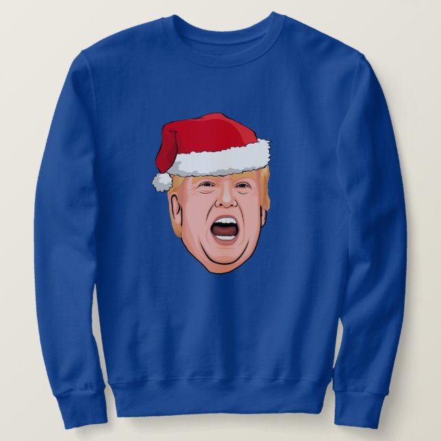 Sudadera Navidades furiosos de Donald Trump (Anverso del diseño)