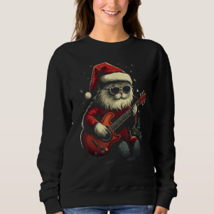 Sudadera Navidades gato guitarrista navidad regalo divertid