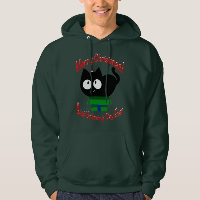 Sudadera Navidades gatos hoodie (Anverso)