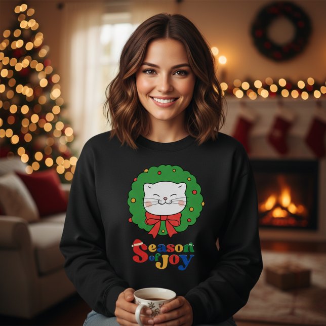 Sudadera Navidades gatos kawaii comieron una temporada de a (Subido por el creador)