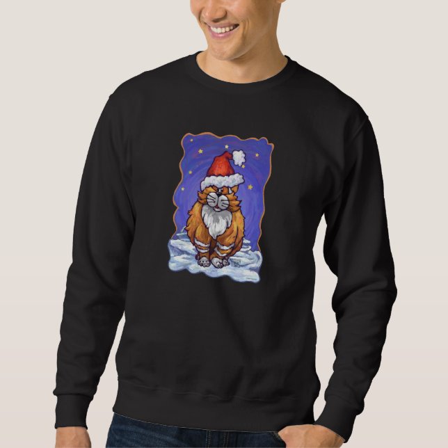 Sudadera Navidades Ginger Cat (Anverso)