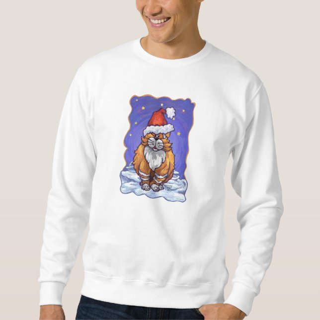 Sudadera Navidades Ginger Cat (Anverso)
