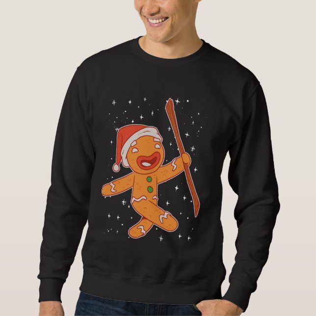Sudadera Navidades Gingerbread Con Regalo De Santa Hat Para (Anverso)