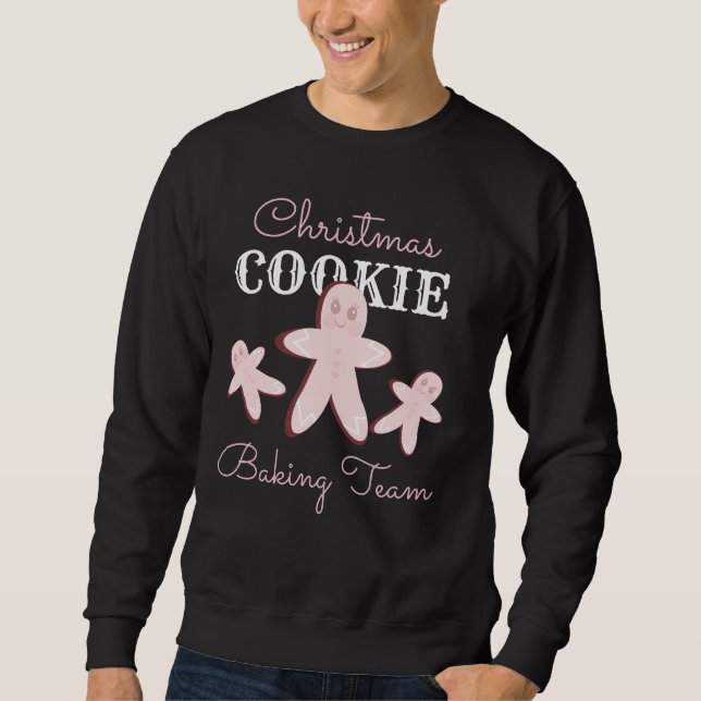 Sudadera Navidades Gingerbread Cookie Pink Baking Team (Anverso)
