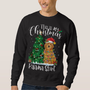 Sudadera Navidades Goldendoodle Reindeer Funny Pajama Dog L