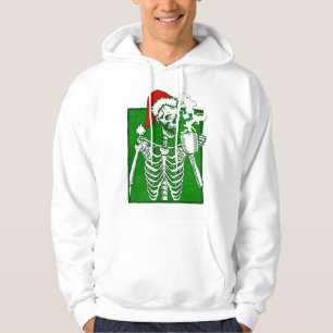 Sudadera navidades góticos: horror del esqueleto del café