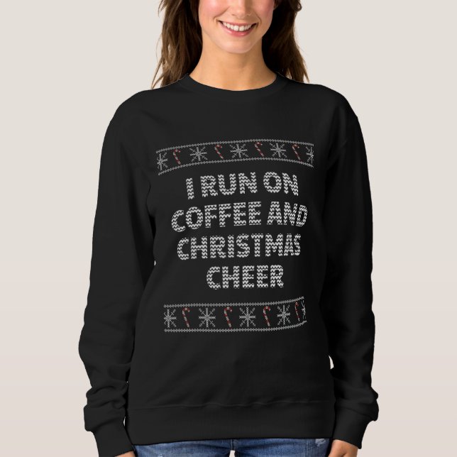 Sudadera Navidades Graciosos Con Café Y Navidades Che (Anverso)