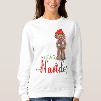 Sudadera Navidades graciosos de Cockapoo marrón huyen de Na