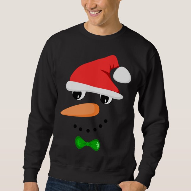 Sudadera Navidades graciosos de Santa Snowman (Anverso)