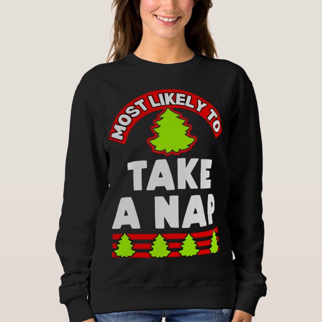 Sudadera Navidades graciosos Navidad feas muy probablemente (Anverso)
