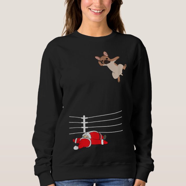Sudadera Navidades graciosos perros campeones de Navidad lu (Anverso)
