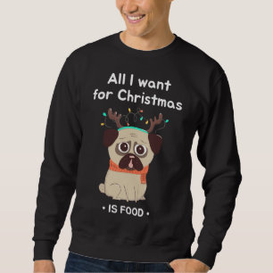 Sudadera navidades graciosos pug Classic T-Shirt 359