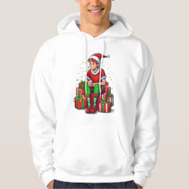 Sudadera Navidades graciosos Santa Claus Elf Kid