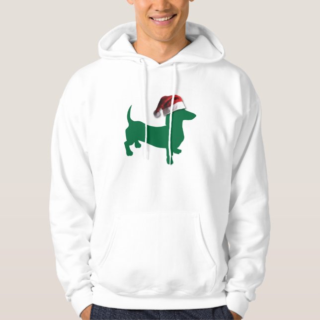 Sudadera Navidades Green Dachshund (Anverso)