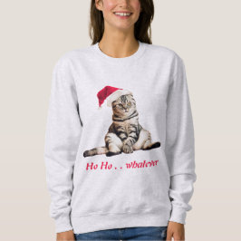 Sudadera Navidades Grumpy Kitty Cat Ho Qué Divertido