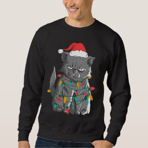 Sudadera Navidades gruñón gato como desagradable traje de s