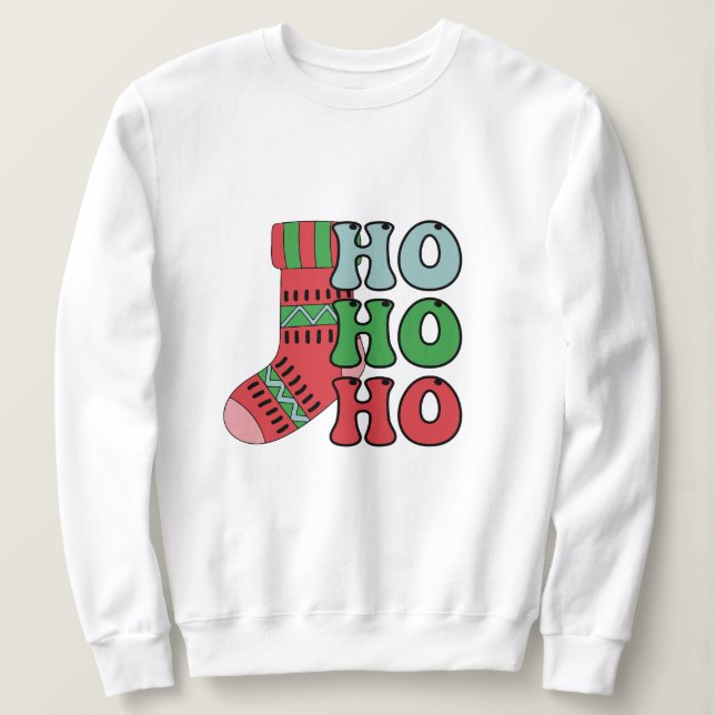 Sudadera Navidades Ho ho ho ho (Anverso del diseño)