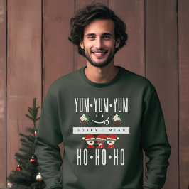 Sudadera Navidades Ho Ho Ho Ho Ho Ho Funny Foodie cita tipo