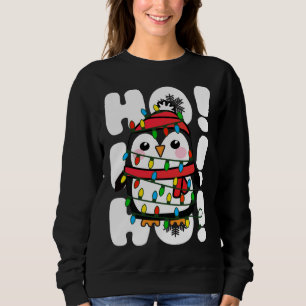 Sudadera Navidades Ho Ho Ho Ho iluminan el pingüino