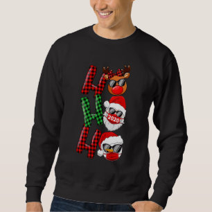 Sudadera Navidades Ho Ho Ho Ho Santa Reindeer Snowman enfre