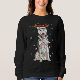 Sudadera Navidades Husky siberiano reno perro de Santa Hat