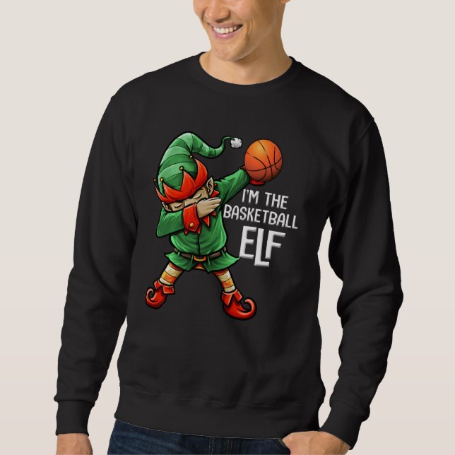 Sudadera Navidades I m The Basketball Elf Family Matching B (Anverso)