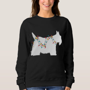 Sudadera Navidades iluminan a Scottish Terrier un amante de