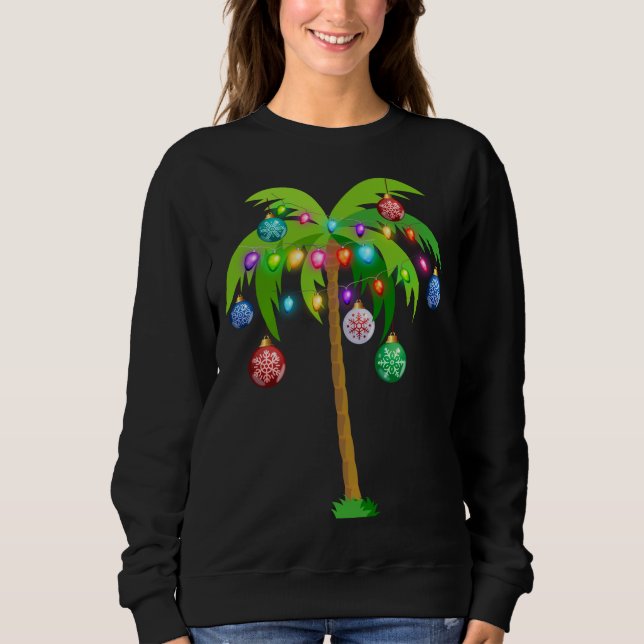 Sudadera Navidades iluminan la divertida tropa de playa Haw (Anverso)