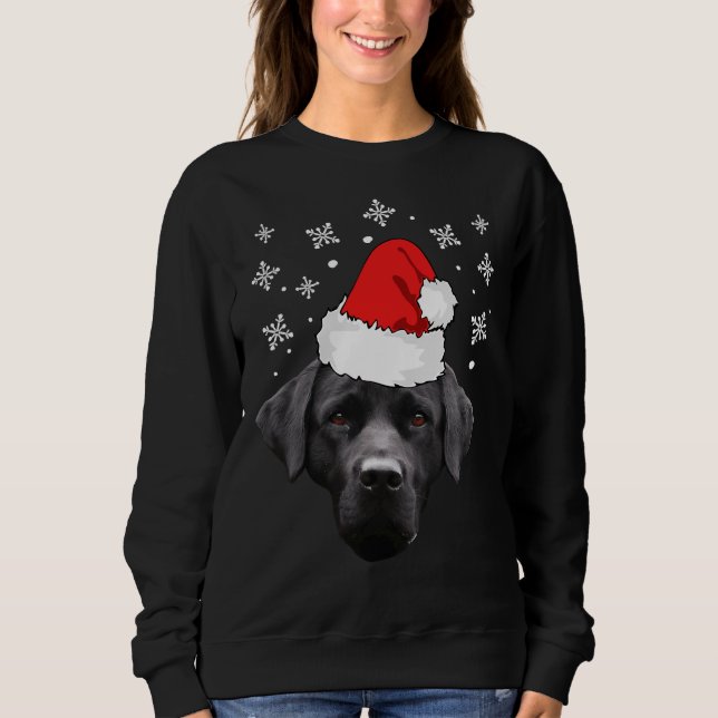 Sudadera Navidades iluminan perro recuperador de labrador n (Anverso)