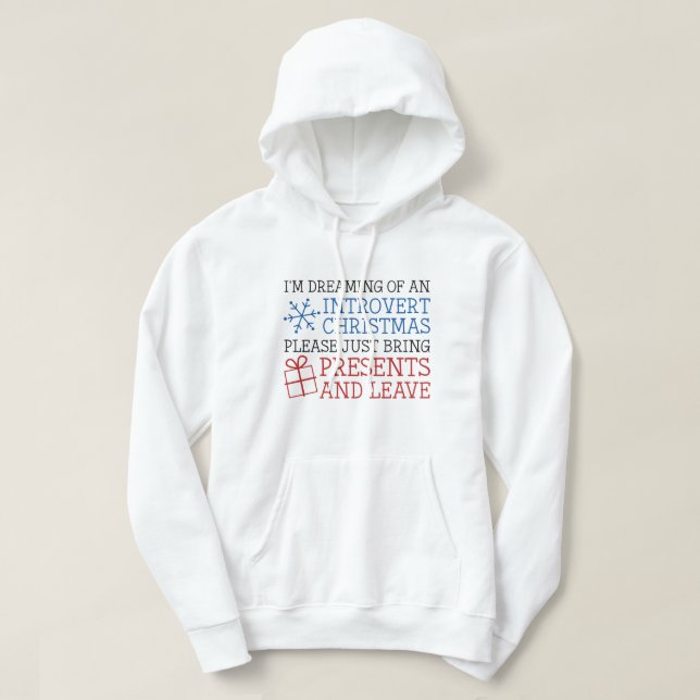 Sudadera Navidades introvertidos (Diseño del anverso)