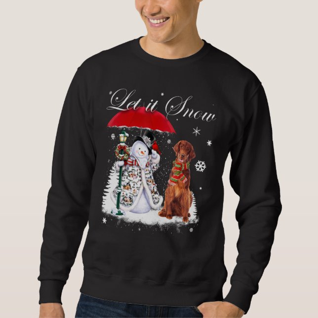 Sudadera Navidades irlandeses de la intemperie de Santa Dog (Anverso)