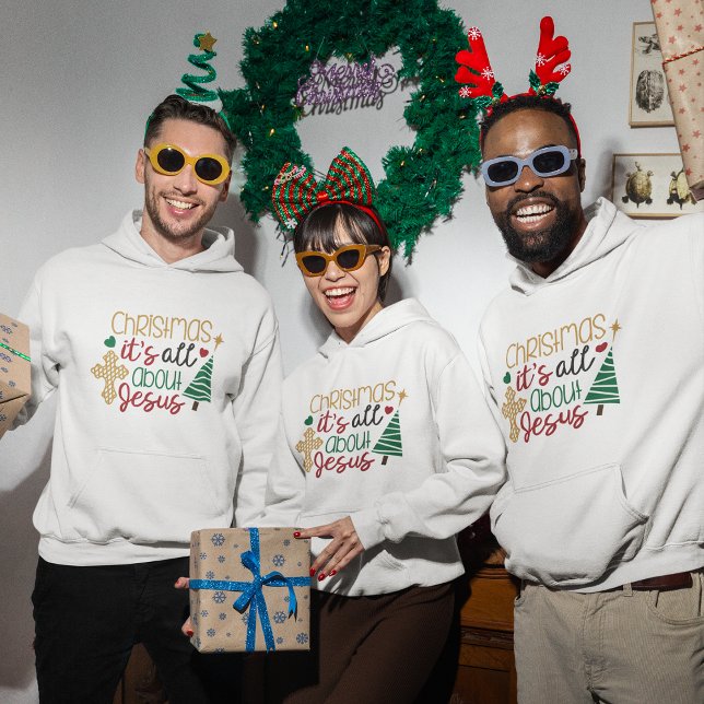 Sudadera Navidades jesus cita a Hoodie (Christmas Jesús quote Hoodie)