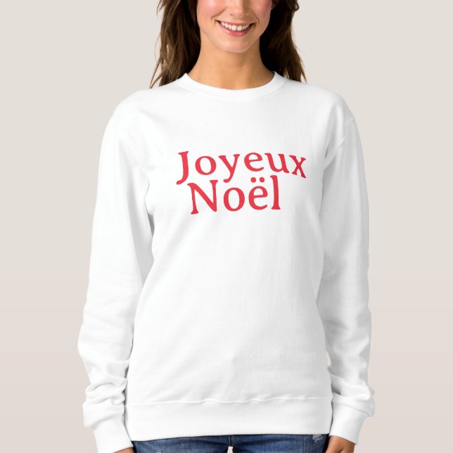 Sudadera Navidades Joyeux Noël de la Viña Francesa (Anverso)