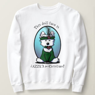 Sudadera Navidades KiniArt Westie de los años 20