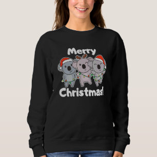 Sudadera Navidades Koala Árboles de Navidad animales adorna
