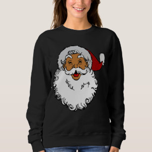 Sudadera navidades latinos biraciales de santa claus