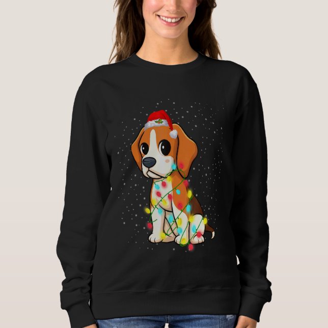 Sudadera Navidades Lights Beagle (Anverso)
