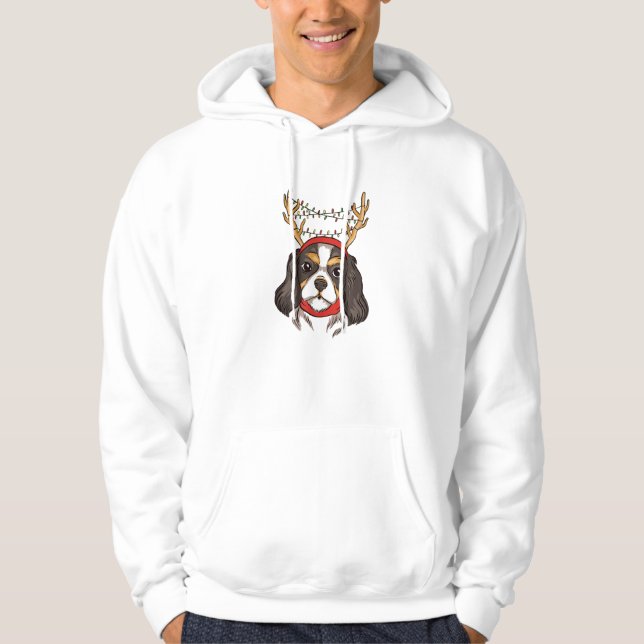 Sudadera Navidades Mascotas Cavalier King Charles Spaniel (Anverso)