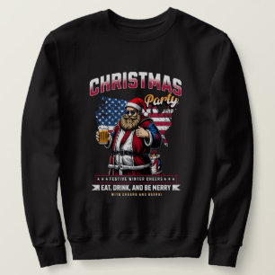 Sudadera Navidades masculinos Santa Sweatshirt Holiday Fu