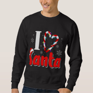 Sudadera Navidades me encanta el corazón de Santa Candy Can